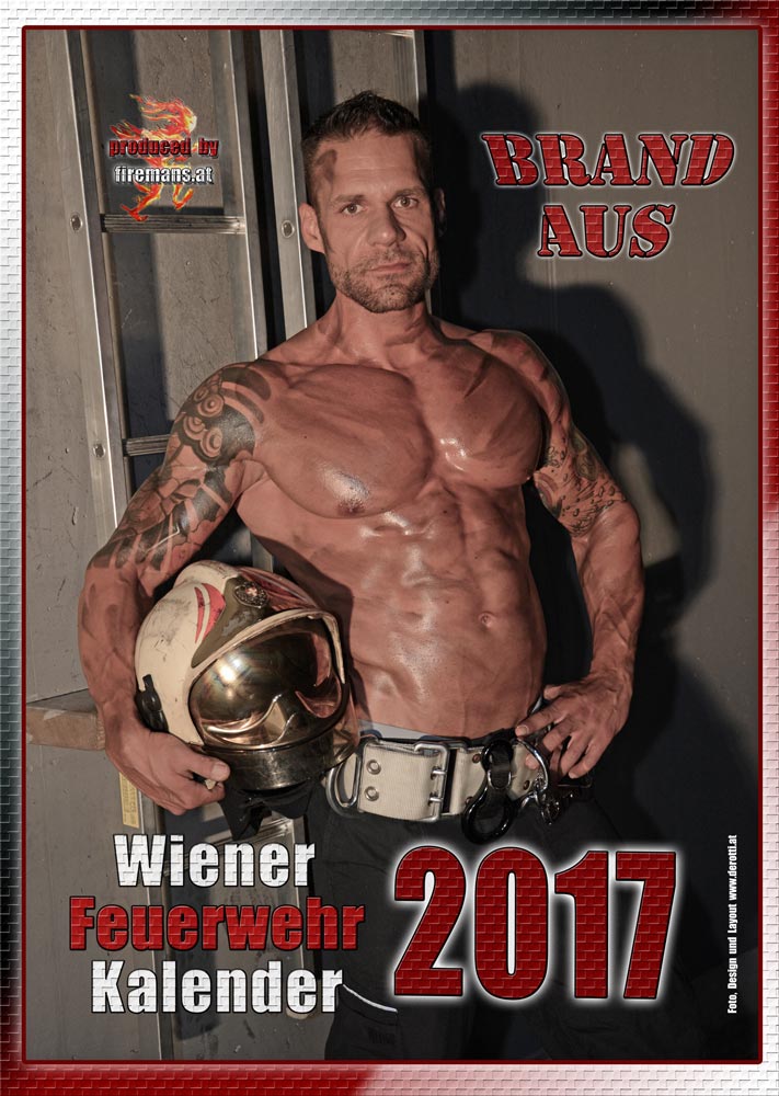 Cover Fireman's Calendar Berufsfeuerwehr Wien 2017