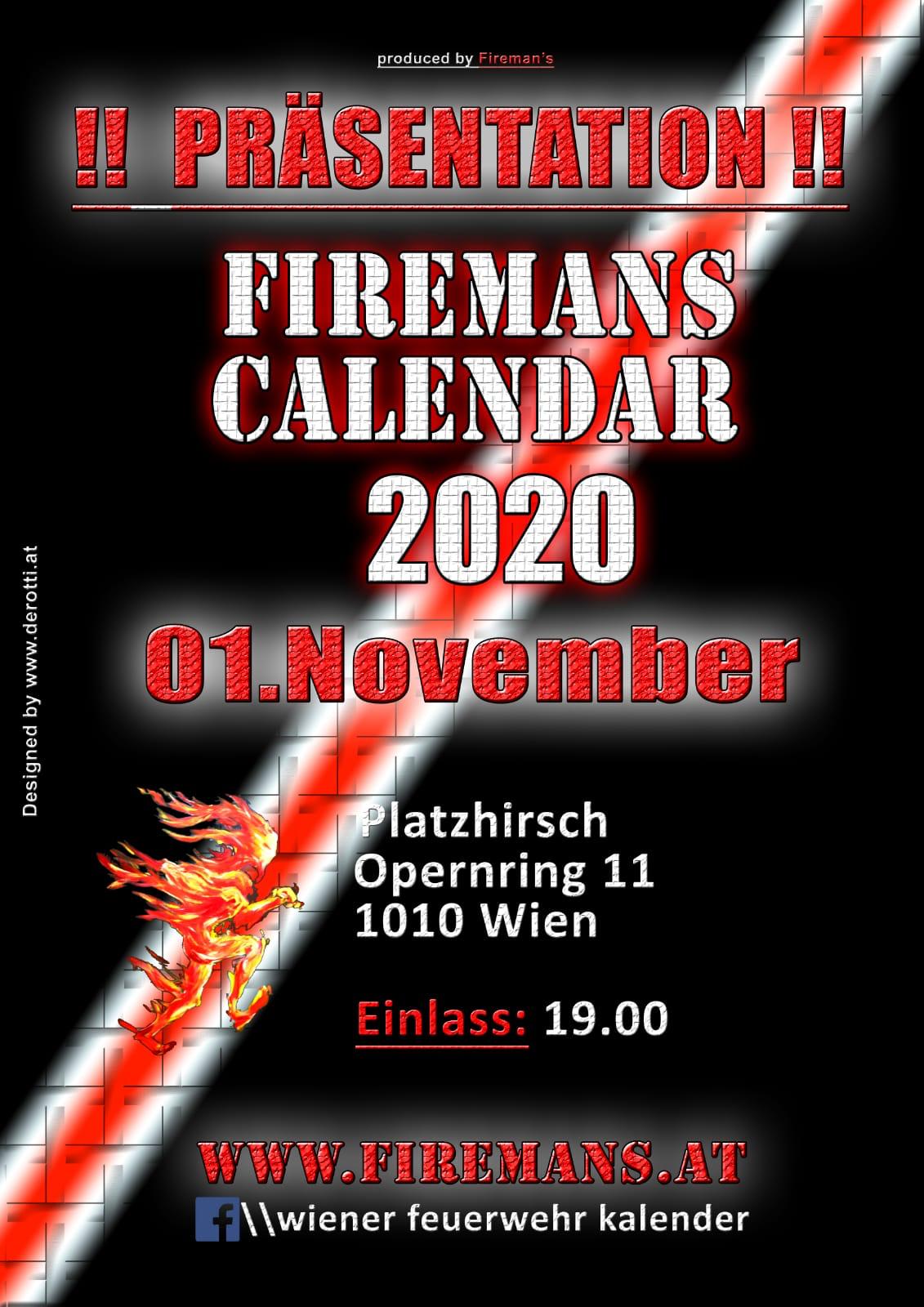 Präsentation Wiener Feuerwehr-Kalender 2020